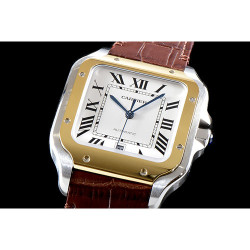 CARTIER 까르띠에 산토스 40mm-13 수정형 W2SA0006