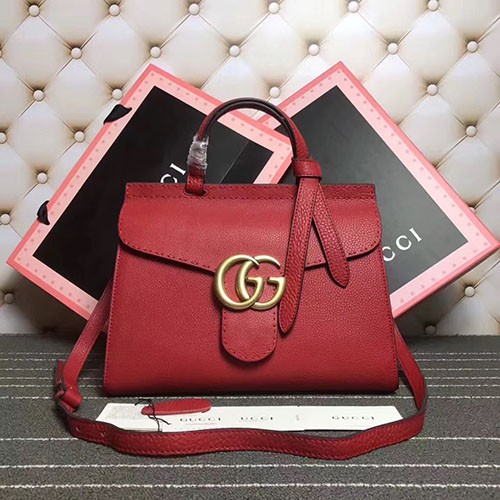 GUCCI 구찌 탑핸들 레드 신상 442622#421890