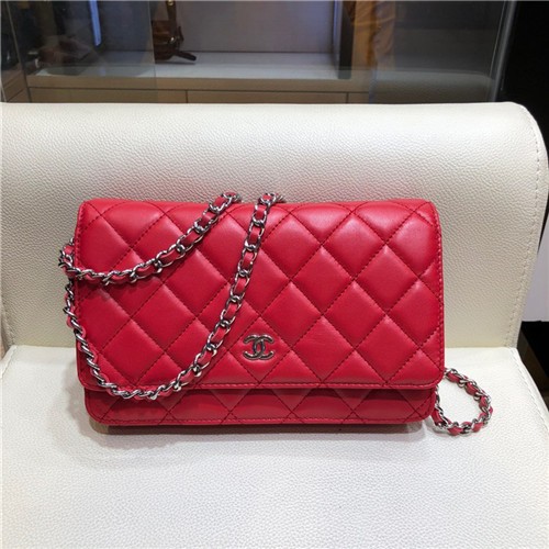 CHANEL 샤넬 WOC 램스킨 A33813
