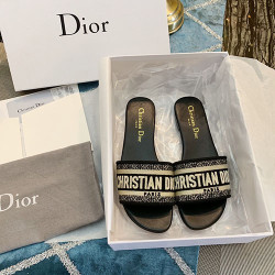DIOR 디올 슬리퍼 블랙 봄신상 (250사이즈 주문제작)