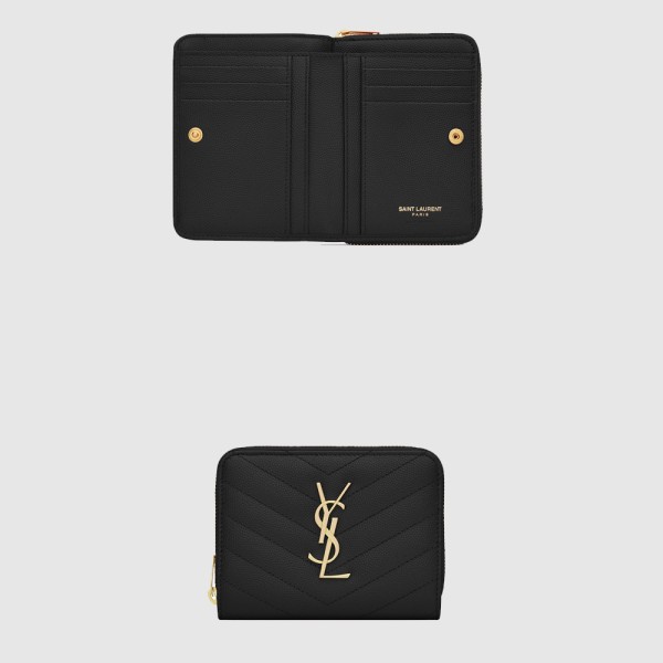 SAINT LAURENT 생로랑 모노그램 컴팩트 반지갑 403723