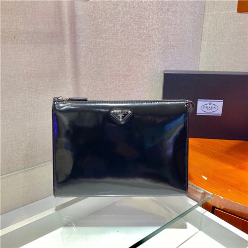 PRADA 프라다 브러시드 가죽 파우치 2VF030