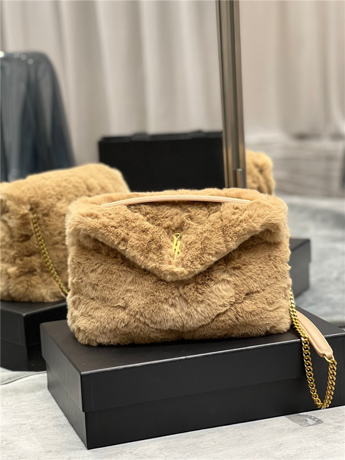 SAINT LAURENT 생로랑 루퍼백 토끼털 Y577476