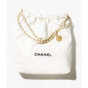 5위 CHANEL 샤넬 샤이니 카프스킨 골드메탈 22백 스몰 AS3260