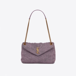 SAINT LAURENT 생로랑 퍼플 숄더백  ysl282x