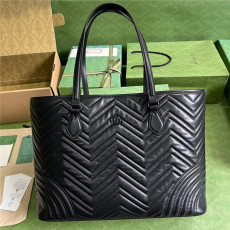 GUCCI 구찌 GG 마몽 마틀라세 라지 토트백 739684
