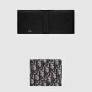 43위 Dior 디올 오블리크 자카드 반지갑