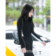 [블랙핑크 제니] CHANEL 샤넬 체인 골든볼 쁘띠삭 램스킨 숄더백 블랙 금장