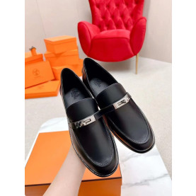 HERMES 에르메스 남성 블랙 데스틴 로퍼
