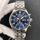 IWC 아이더블유씨 파일럿 크로노그래프 스틸 블루다이얼