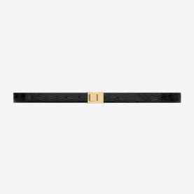 SAINT LAURENT 생로랑 악어 엠보 가죽 버클 협벨트 715871 (20mm) 2COLOR