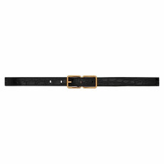 SAINT LAURENT 생로랑 크로커다일 엠보 가죽 더블 버클 협벨트 732557 (20mm)