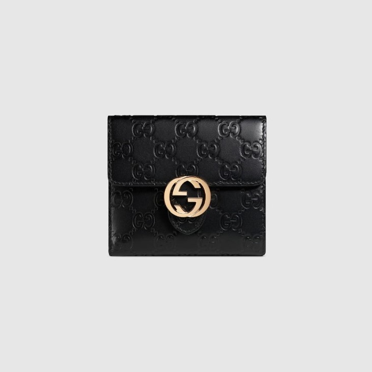GUCCI 구찌 GG 인터로킹 반지갑 615525