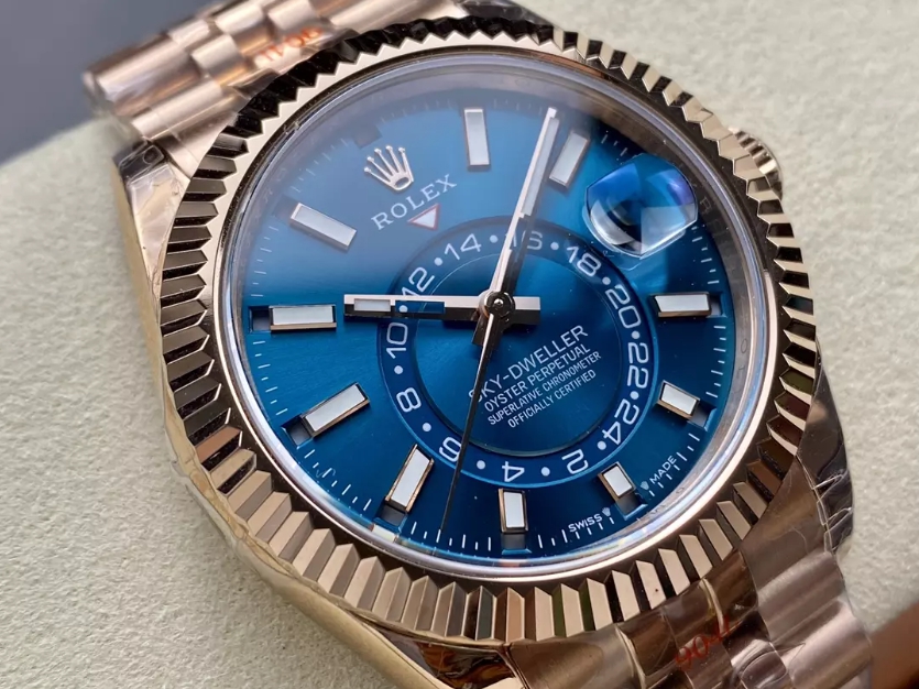 ROLEX 로렉스 스카이드웰러 청판 다이얼 로즈골드 금통 쥬빌레 42mm