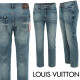 LOUIS VUITTON 루이비통 모노 패턴 레터링 슬림 일자진