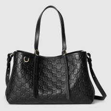 GUCCI 구찌 GG 엠블럼 미디엄 토트백 815214