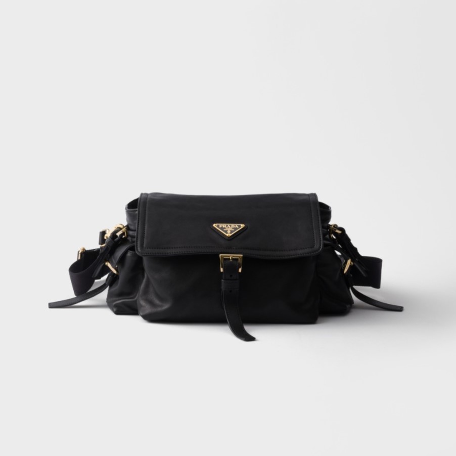 PRADA 프라다 익스플로어 미디엄 나파 가죽 숄더백 1BD394 2COLOR