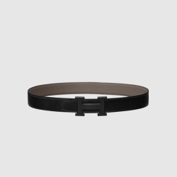 HERMES 에르메스 H 벨트 버클 리버서블 가죽 스트랩