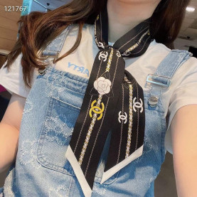 CHANEL 샤넬 큰별 실크 방도 2COLOR