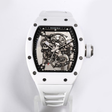 RICHARD MILLE 리차드밀 부바왓슨 화이트 세라믹 화이트 러버밴드 RM-055
