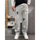 CHROME HEARTS 크롬하츠 십자패치 크로스 팬츠