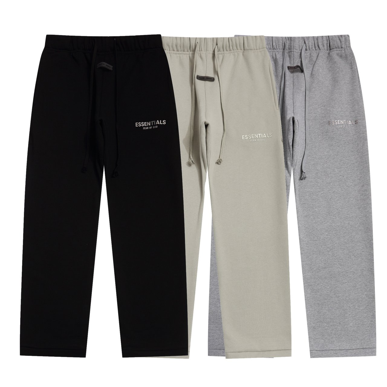 FEAR OF GOD 피어오브갓 에센셜 921 파이핑 플리스 스웨트 팬츠