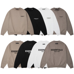 FEAR OF GOD 피어오브갓 에센셜 1845 로고 플리스 스웨트 셔츠