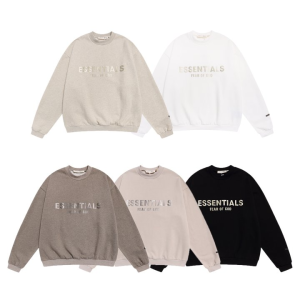 FEAR OF GOD 피어오브갓 에센셜 1849 프론트 로고 플리스 스웨트 셔츠