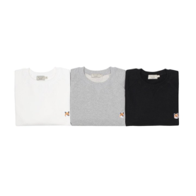 MAISON KITSUNE 메종키츠네 원 헤드 패치 맨투맨