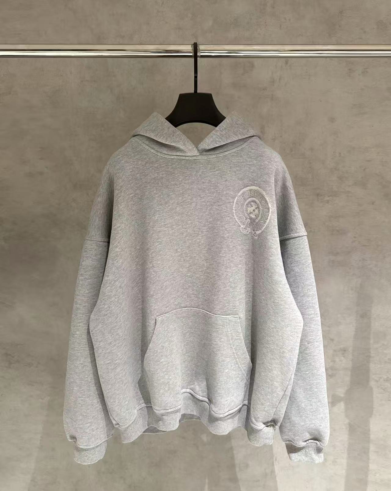 CHROME HEARTS 크롬하츠 홀스슈 자수 후드 2COLOR