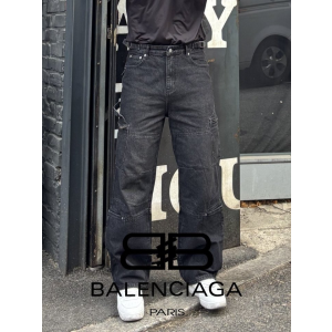 BALENCIAGA 발렌시아가 찡 포켓 카고 청바지