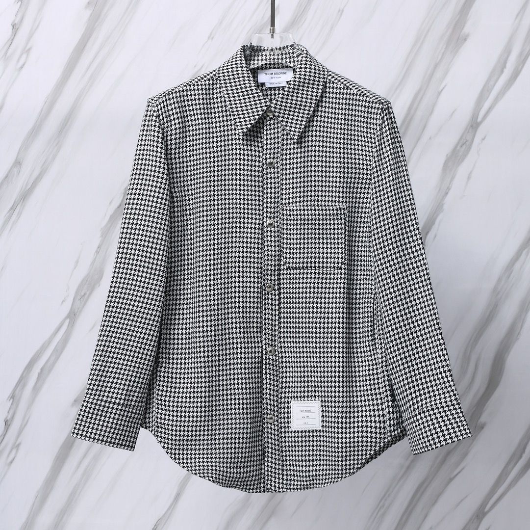 THOM BROWNE 톰브라운 006 하운드투스 셔츠 자켓