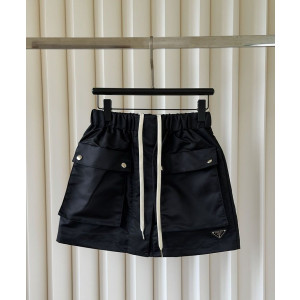 PRADA 프라다 60317 여성 리나일론 카고 스트링 스커트