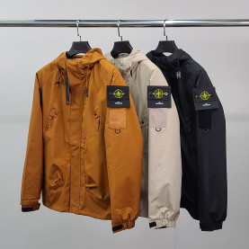 STONE ISLAND 스톤아일랜드 로고와펜 벨크로 자켓