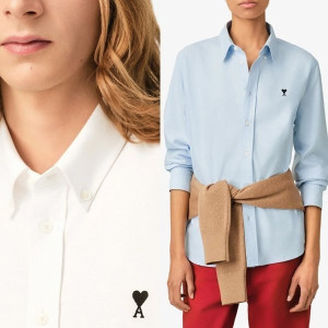 AMI 아미 스몰하트 옥스포드 셔츠