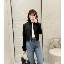 DIOR 디올 까나쥬 지퍼 크롭 재킷