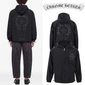 CHROME HEARTS 크롬하츠 홀스슈 자수 오버핏 바람막이 자켓
