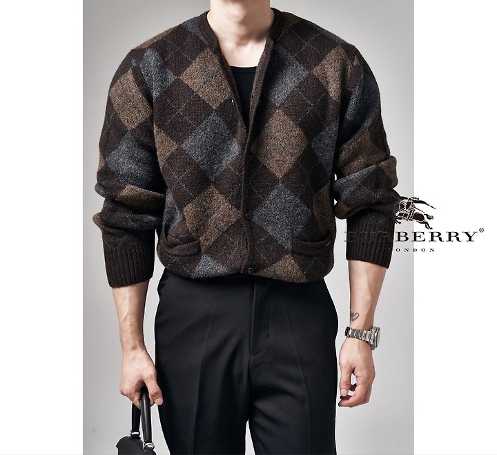 BURBERRY 버버리 아가일 가디건 2COLOR