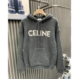 CELINE 셀린느 자수 울 후드 니트 2COLOR