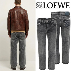 LOEWE 로에베 아나그램 돌워싱 스트레이트진
