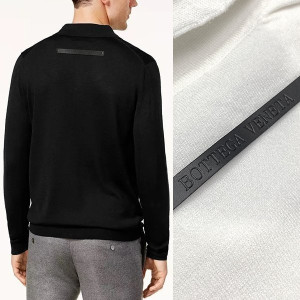 BOTTEGA VENETA 보테가베네타 레더패치 오픈카라니트 3COLOR
