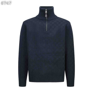 LOUIS VUITTON 루이비통 캐시미어 울 블렌드 하프 집업 풀오버